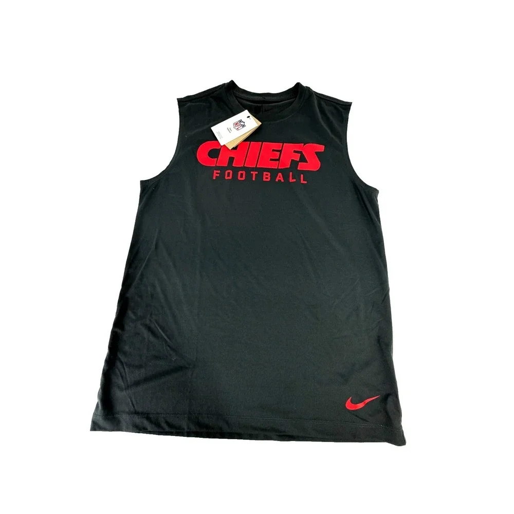 Nike Kansas City Chiefs Mens Anthracite Legend‎ Muscle Tank Top Size Small S NWT